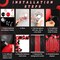 137 Pcs Black Red Party Decorations with 4 Sequin Backdrop Curtain 133 Balloon Arch Kit 2025 Graduation Decorations Birthday Party Photo Backdrop for Wedding Anniversary Decor